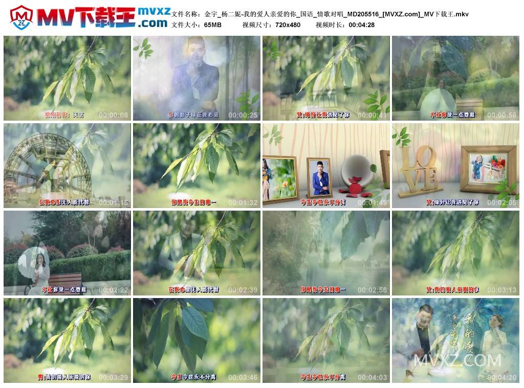 金宇_杨二妮-我的爱人亲爱的你_国语_情歌对唱_MD205516
